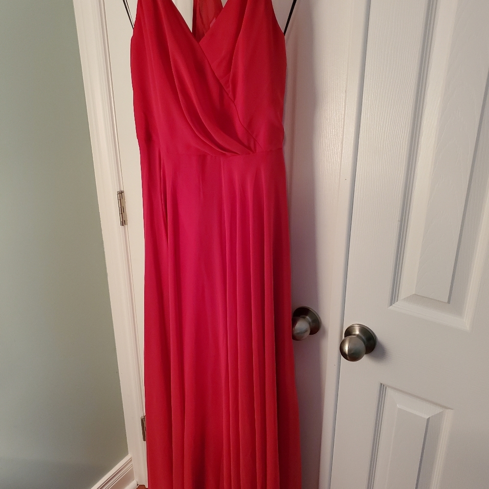 Dessy Valentine Red Bridesmaid Dress